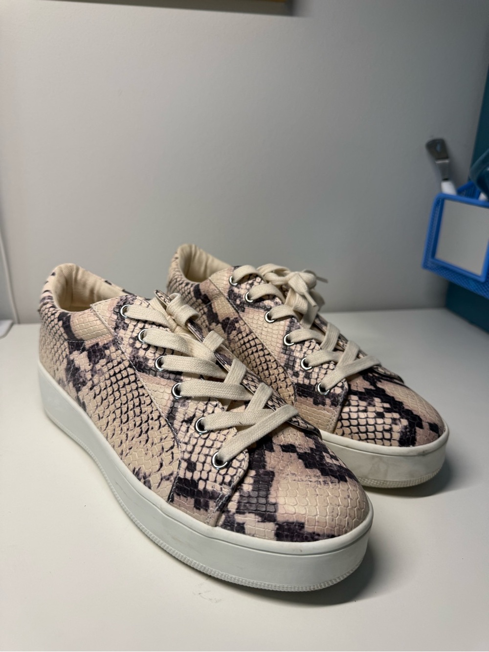 Steve Madden Bertie Python Sneakers - Size 9